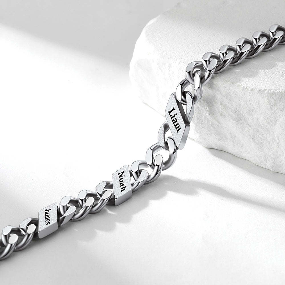 Custom Names Cuban Chain Necklace 12MM