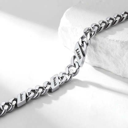 Custom Names Cuban Chain Necklace 12MM