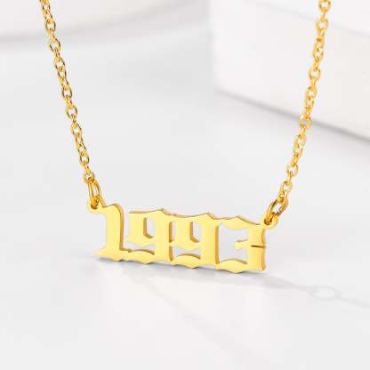 Custom Number Necklace