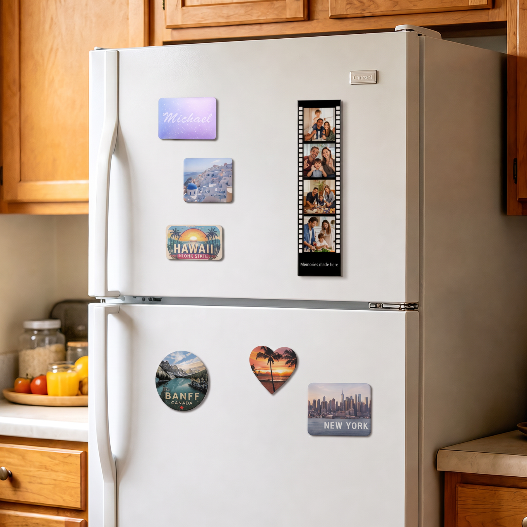 Custom Photo Strip Fridge Magnet