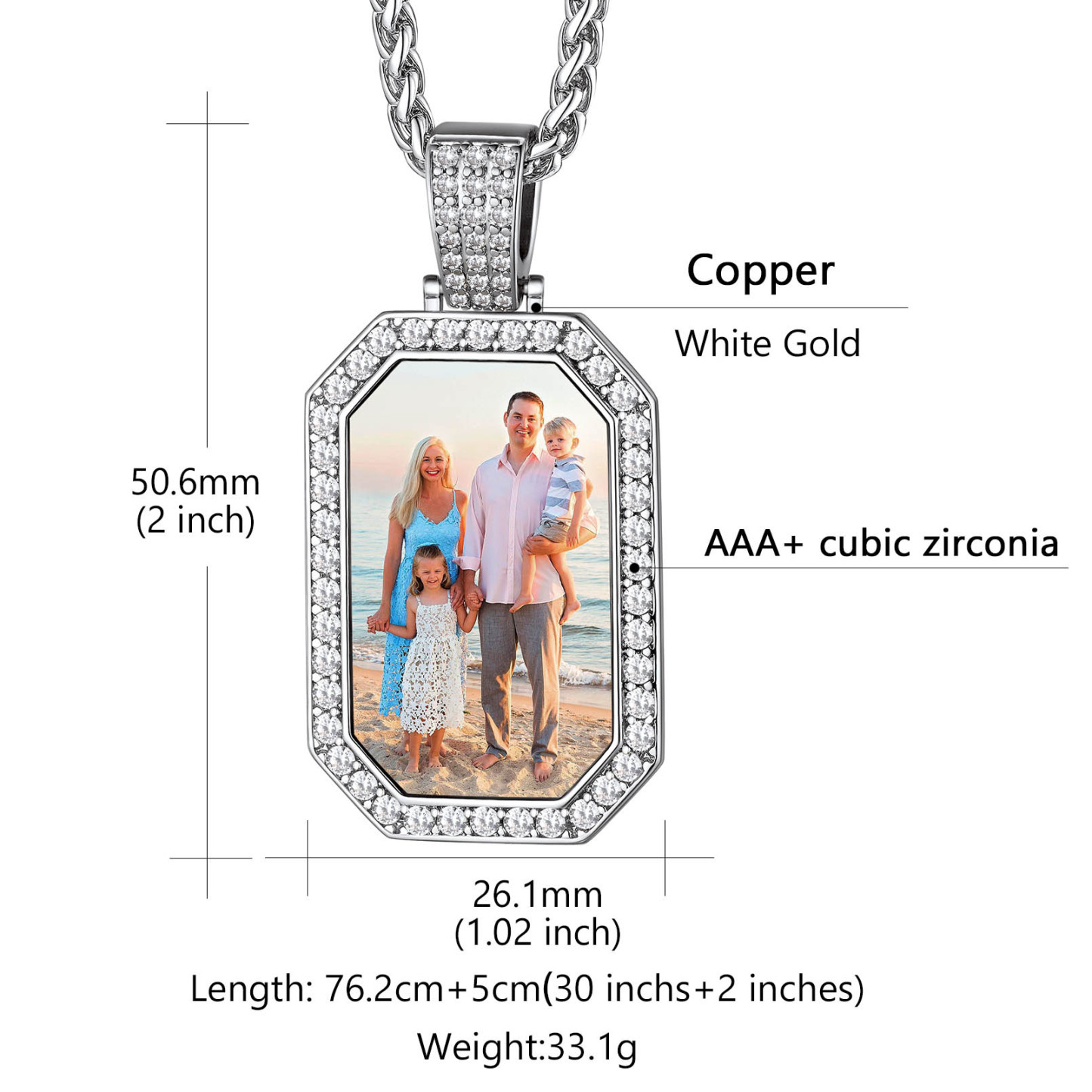 Custom Picture Military Tags Necklace for Men Women