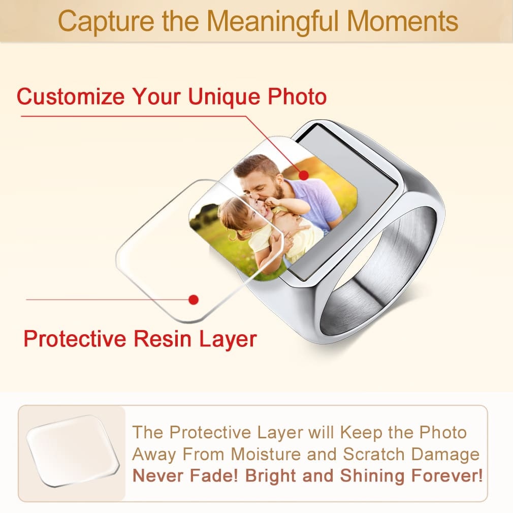 Custom Picture Signet Ring