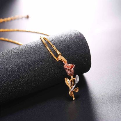 Flash Sale Rose Pendant Necklace