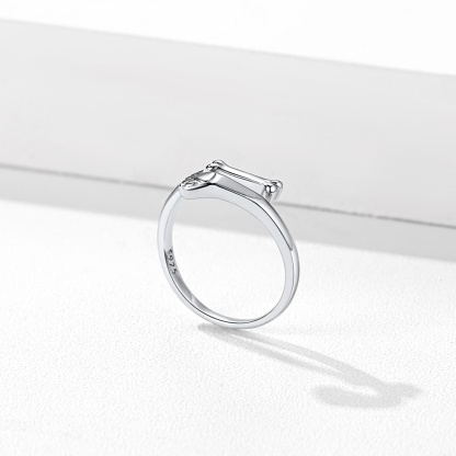 Custom4U Bone Shaped Adjustable Ring
