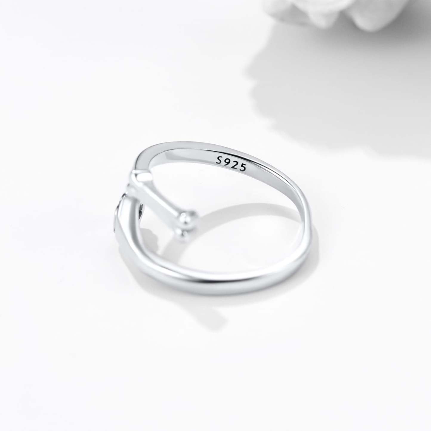 Custom4U Cat Paw Adjustable Ring Silver