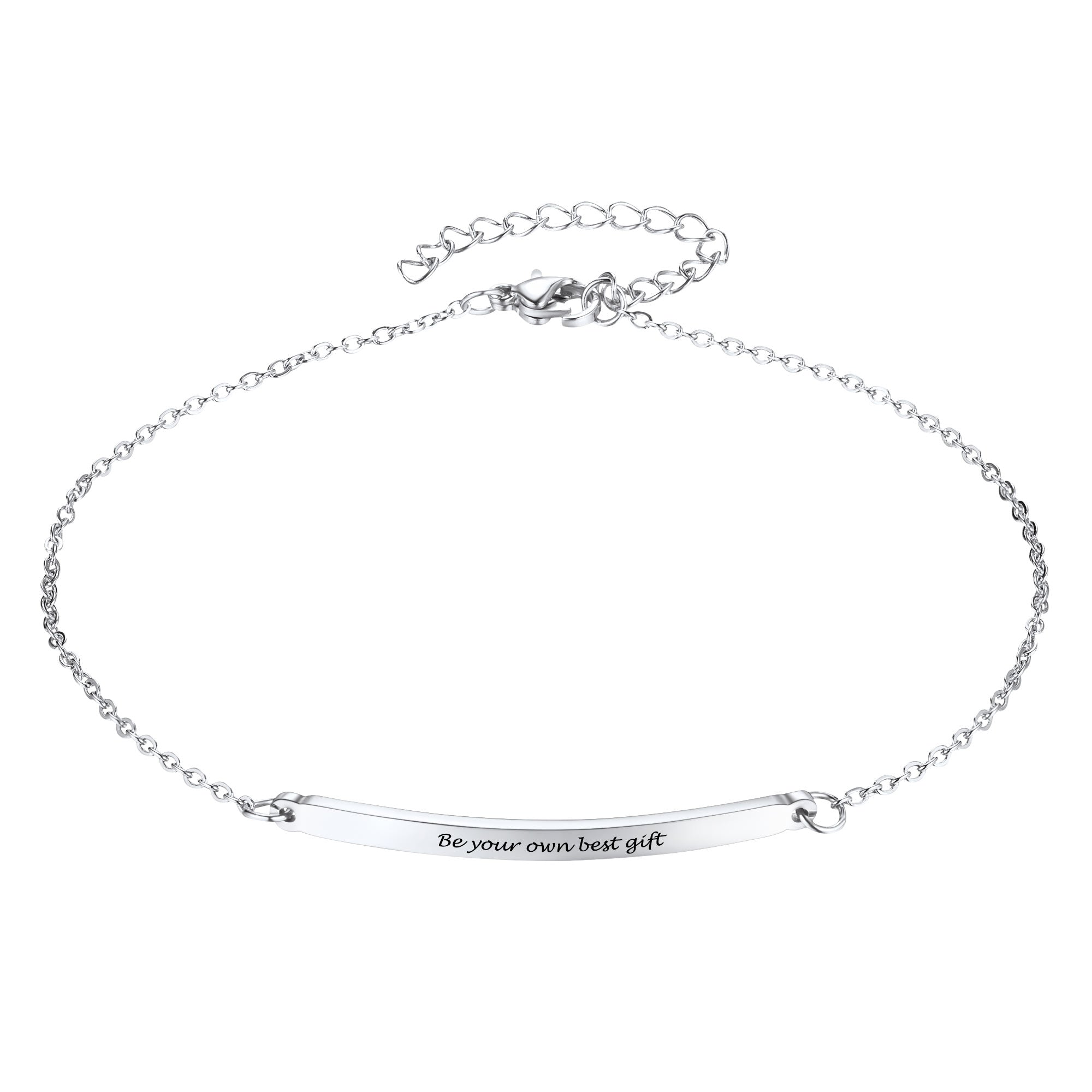 Custom4U Customized Name Bar Anklet for Women