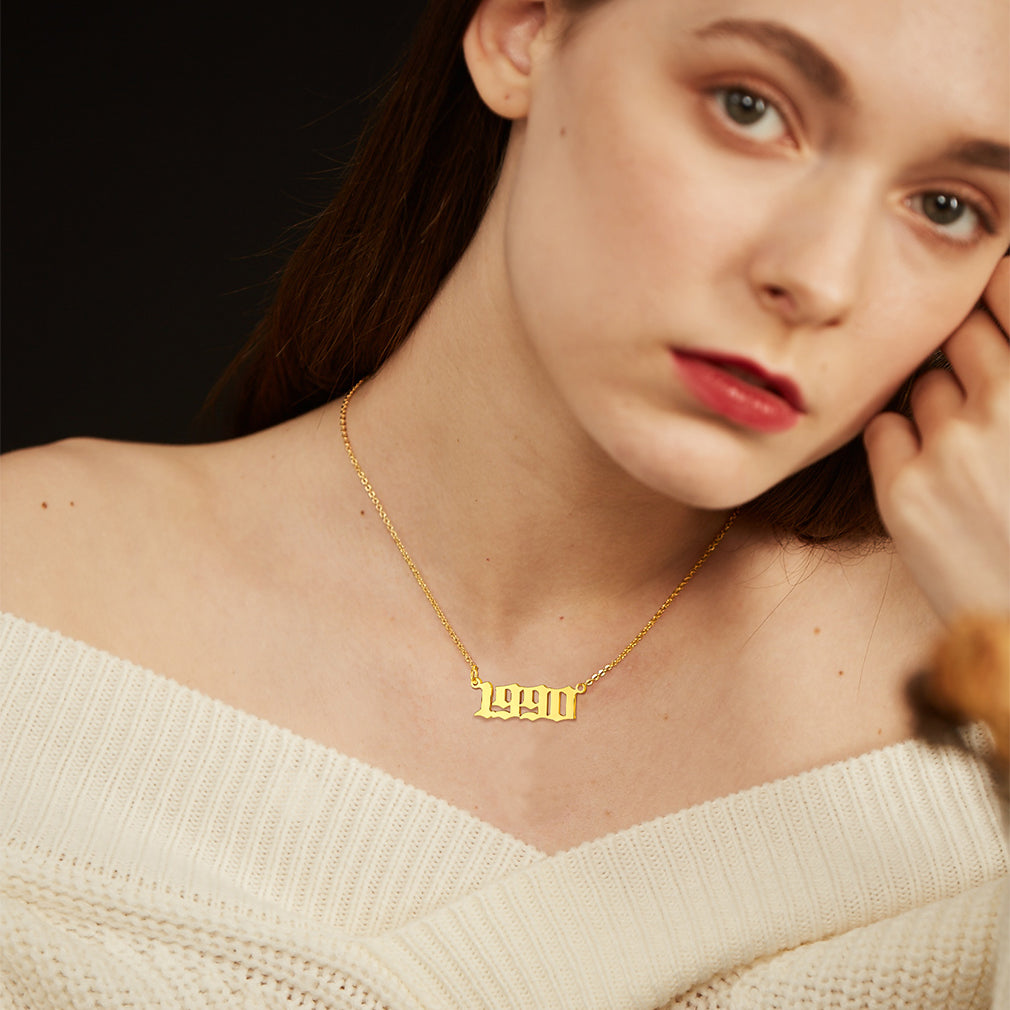 Custom4U Number Necklace