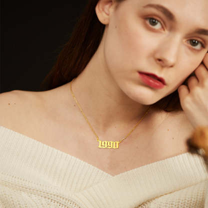 Custom4U Number Necklace