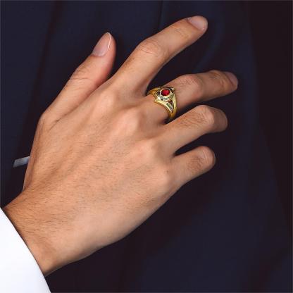 Custom4U Personalized Signet Class Ring