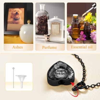 Custom4U Personalized Urn Necklace with Photo