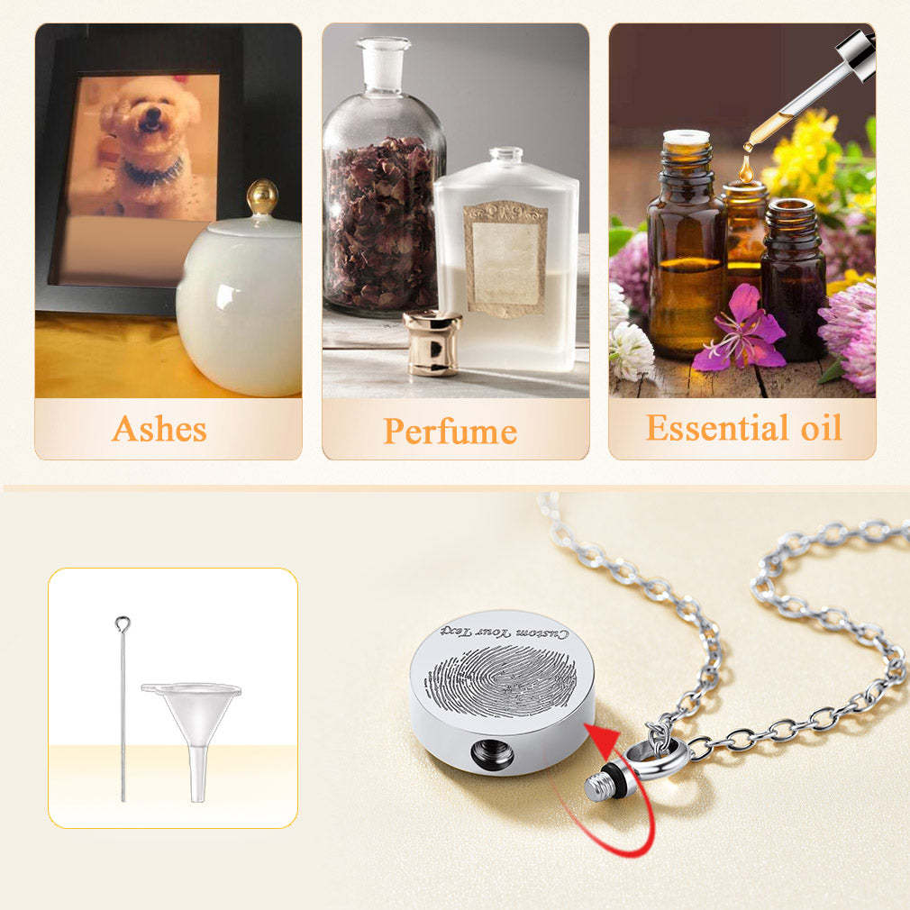 Custom4U Round Urn Necklace