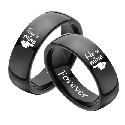Customized Couple Promise Rings for him for her