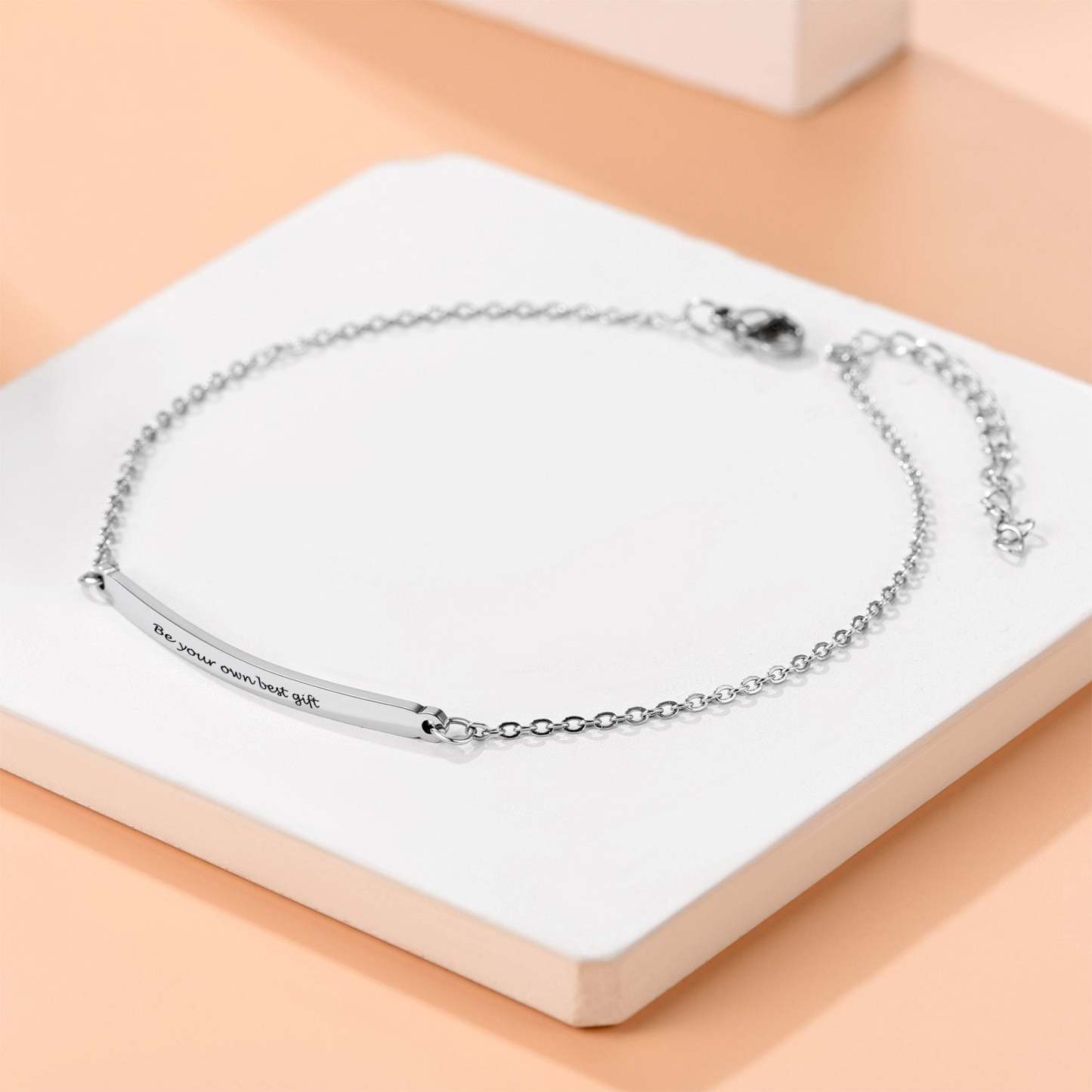 Customized Name Bar Anklet occasion