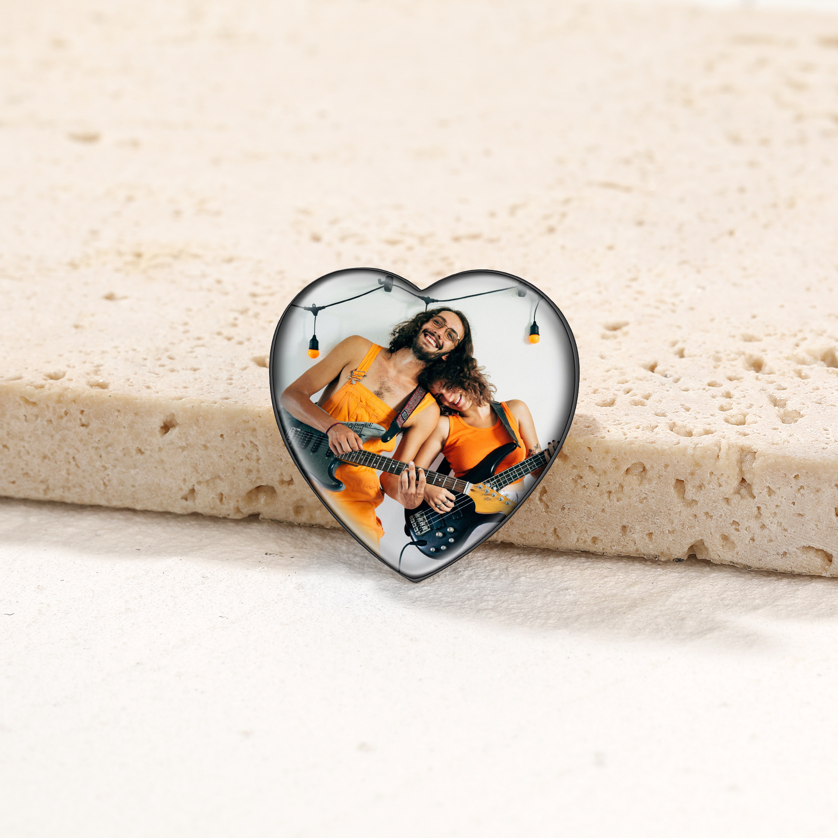 Custom Photo Brooches Wedding Charms Memorial Pins occasion black