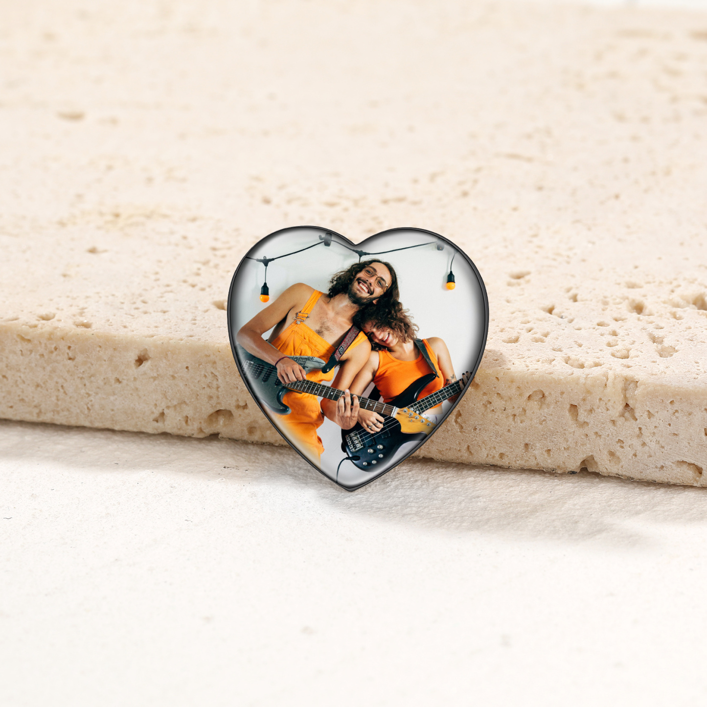 Custom Photo Brooches Wedding Charms Memorial Pins occasion black