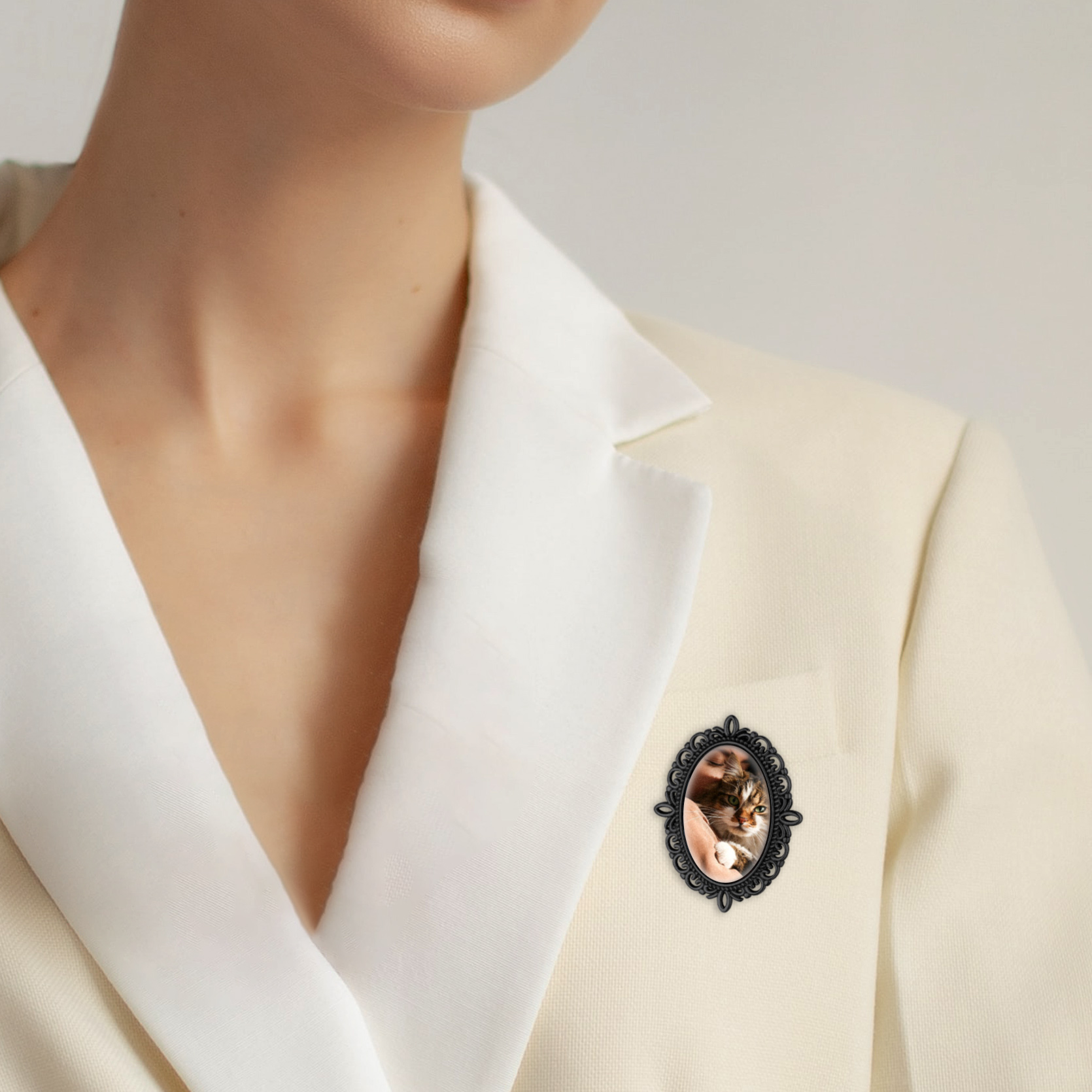 Photo Charms Brooch Pins for Women model