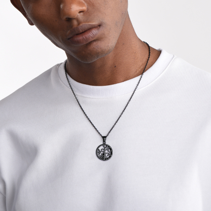 Personalized Engraved Urn Cremation Pendant  Family Tree Necklace