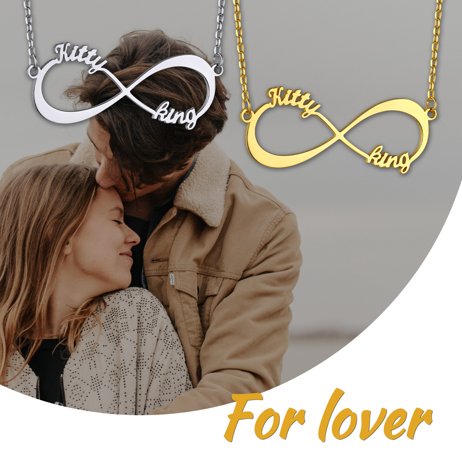 Personalized Infinity Name Necklace For lover