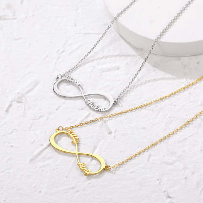 Custom4U Personalized Infinity Name Necklace