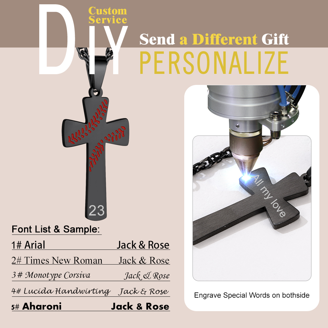 Personalized Engraved Necklace for Men 