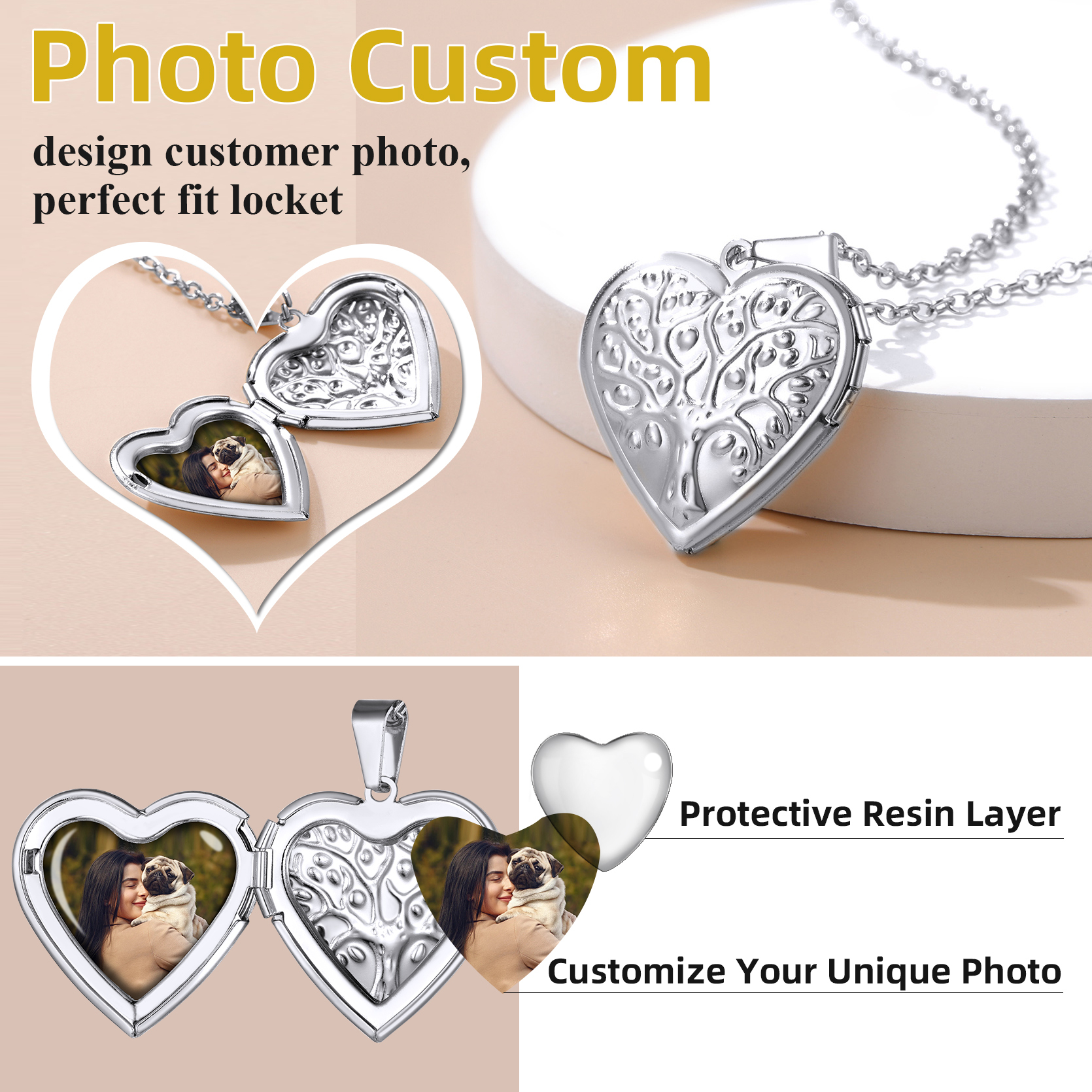Personalized Photo  Necklace for Women