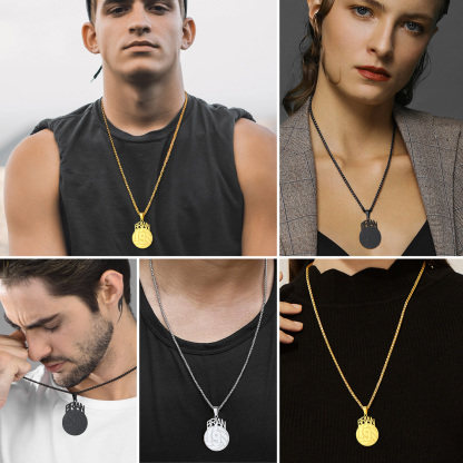 Custom Number Men Soccer/Football/Baseball Pendant Necklaces model show