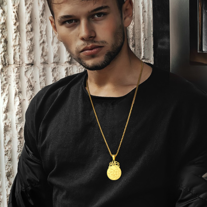 Custom Number Men Soccer/Football/Baseball Pendant Necklaces Sports Jewelry model