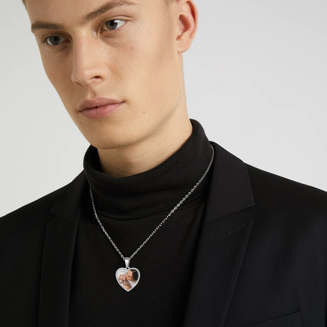 Personalized Heart Pendant Necklace model