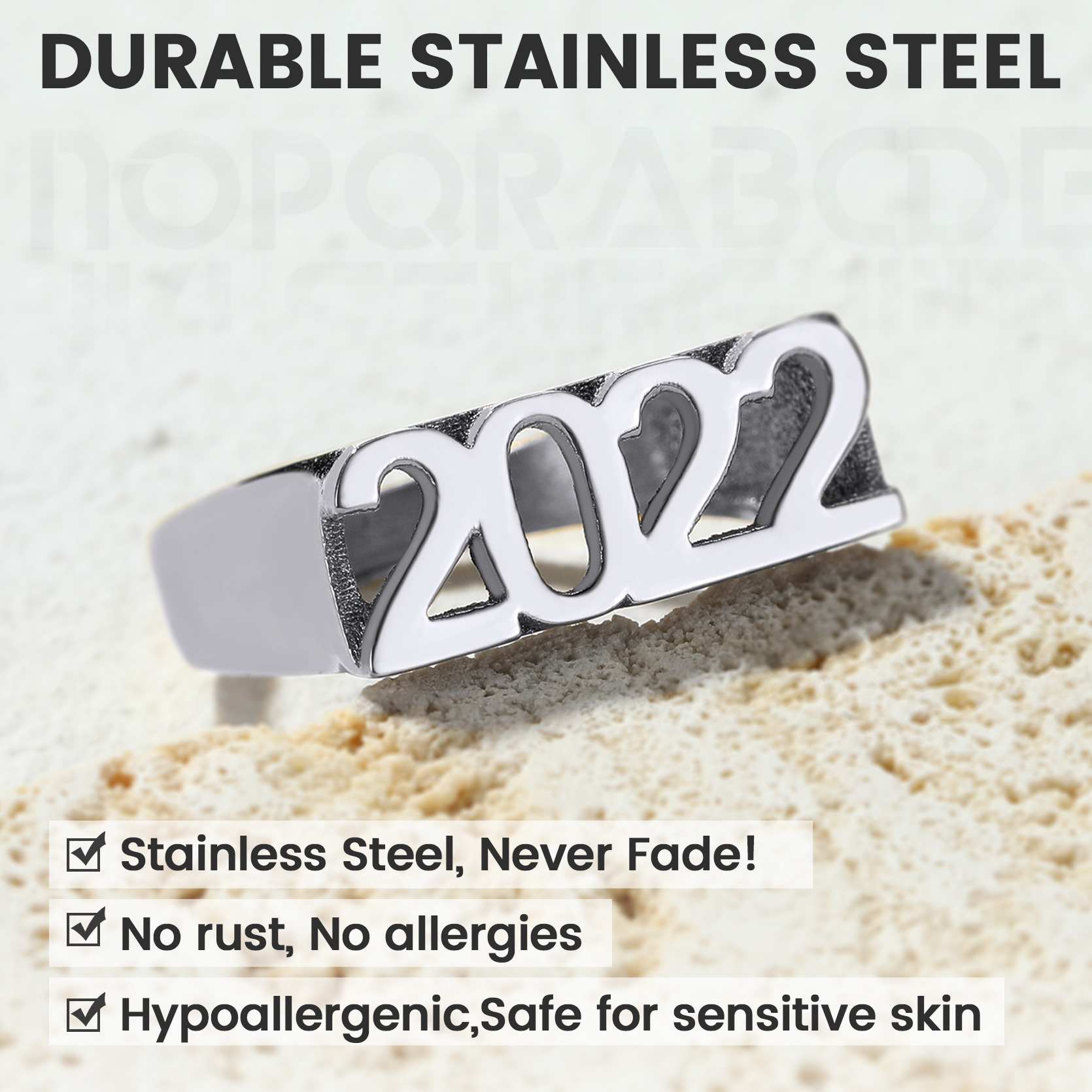 Custom Name Number Signet Rings