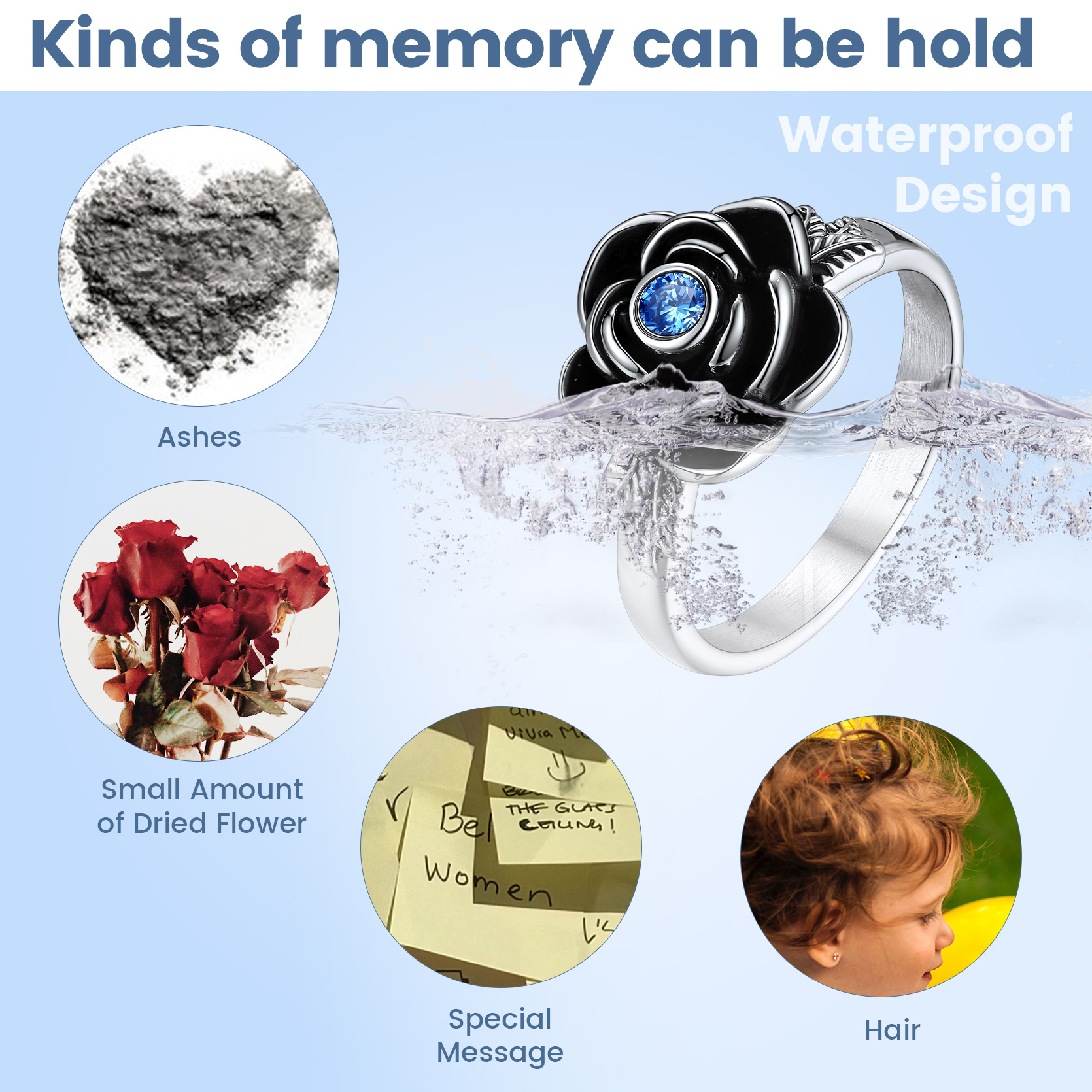 Custom Cremation Urn Ring