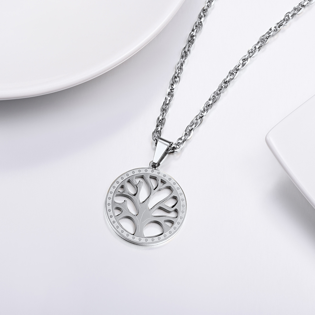 Tree of Life Nature Spiritual Family Tree Necklace Mens And Womens Jewelry