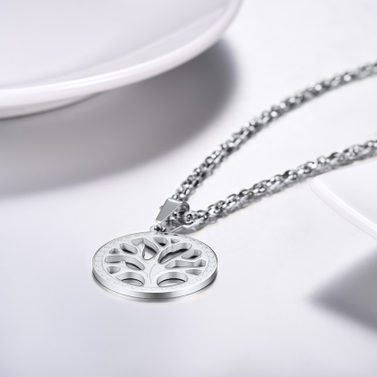 Tree of Life Nature Spiritual Family Tree Necklace Mens And Womens Jewelry