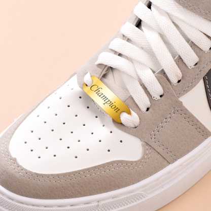 2PCS Custom Name Shoelace Buckle for Men model gold