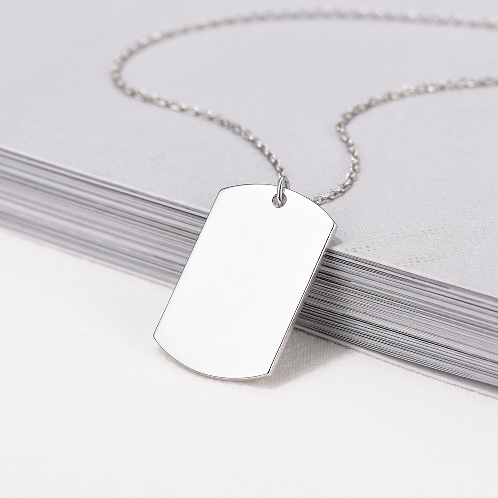 Custom Name Engraved Dog Tag Pendant Necklace occasion