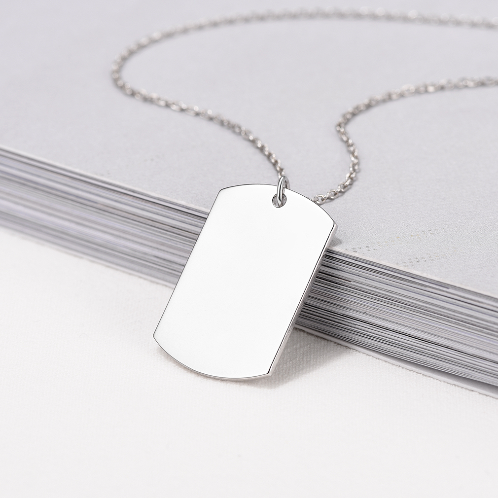 Custom Name Engraved Dog Tag Pendant Necklace occasion