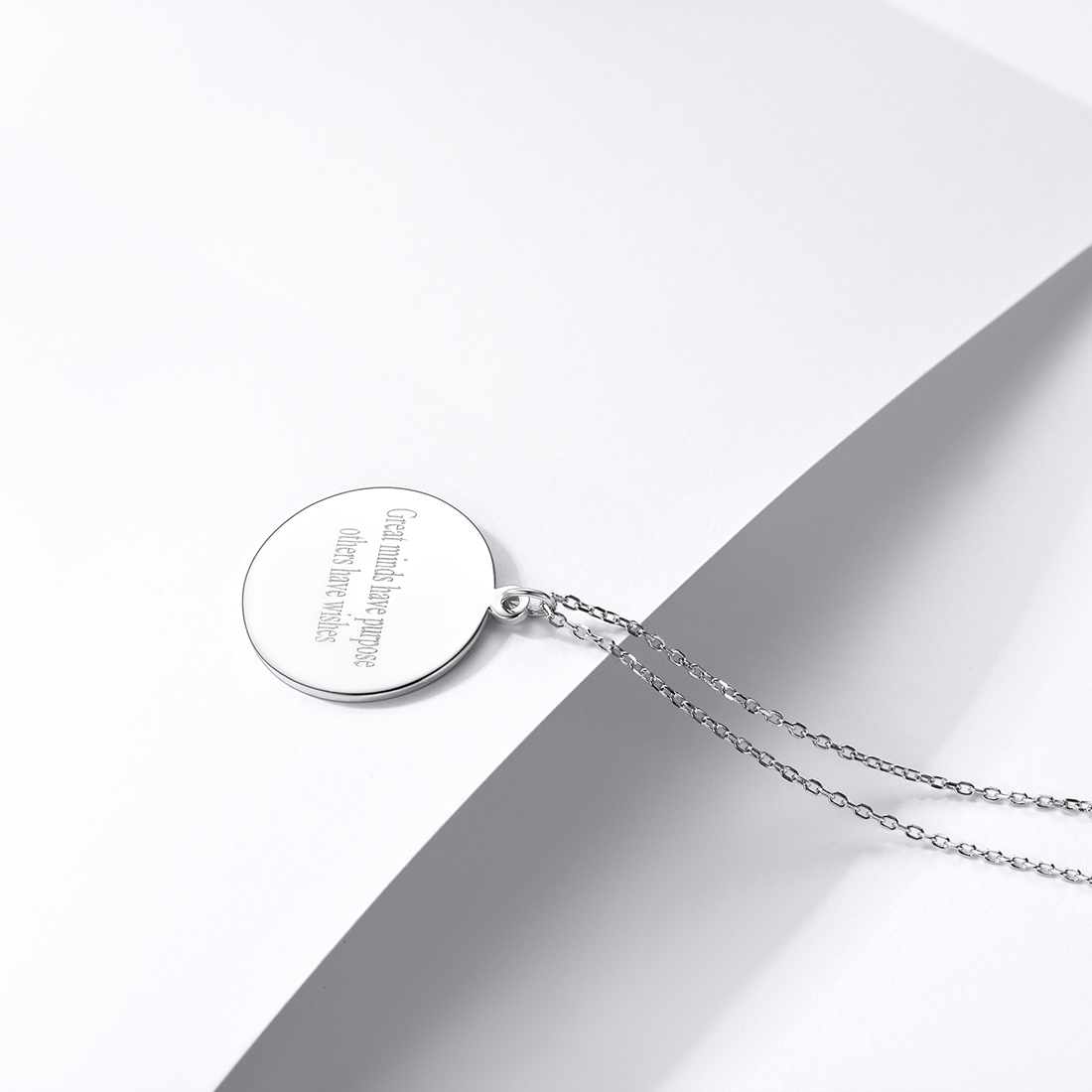 Personalized Engraved Circle Pendant Necklace for Women occasion