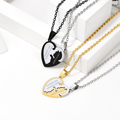 Jewelry Puzzle Heart Shape Necklace for Women  collection