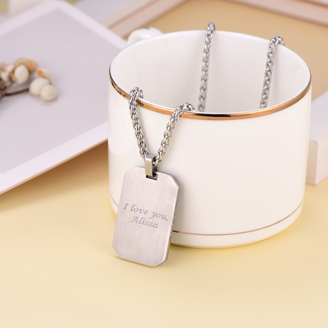 Custom Photo Engraved Pendant Necklace occasion