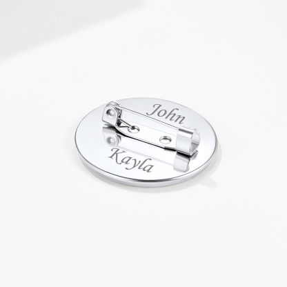 Custom Wedding Charms Photo Brooch Memorial Pins occasion