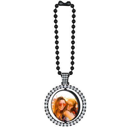 Double Side Photo Personalized Car Hanging Picture Car Accessories black