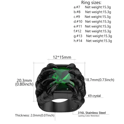 Dragon Claw Eye Ring