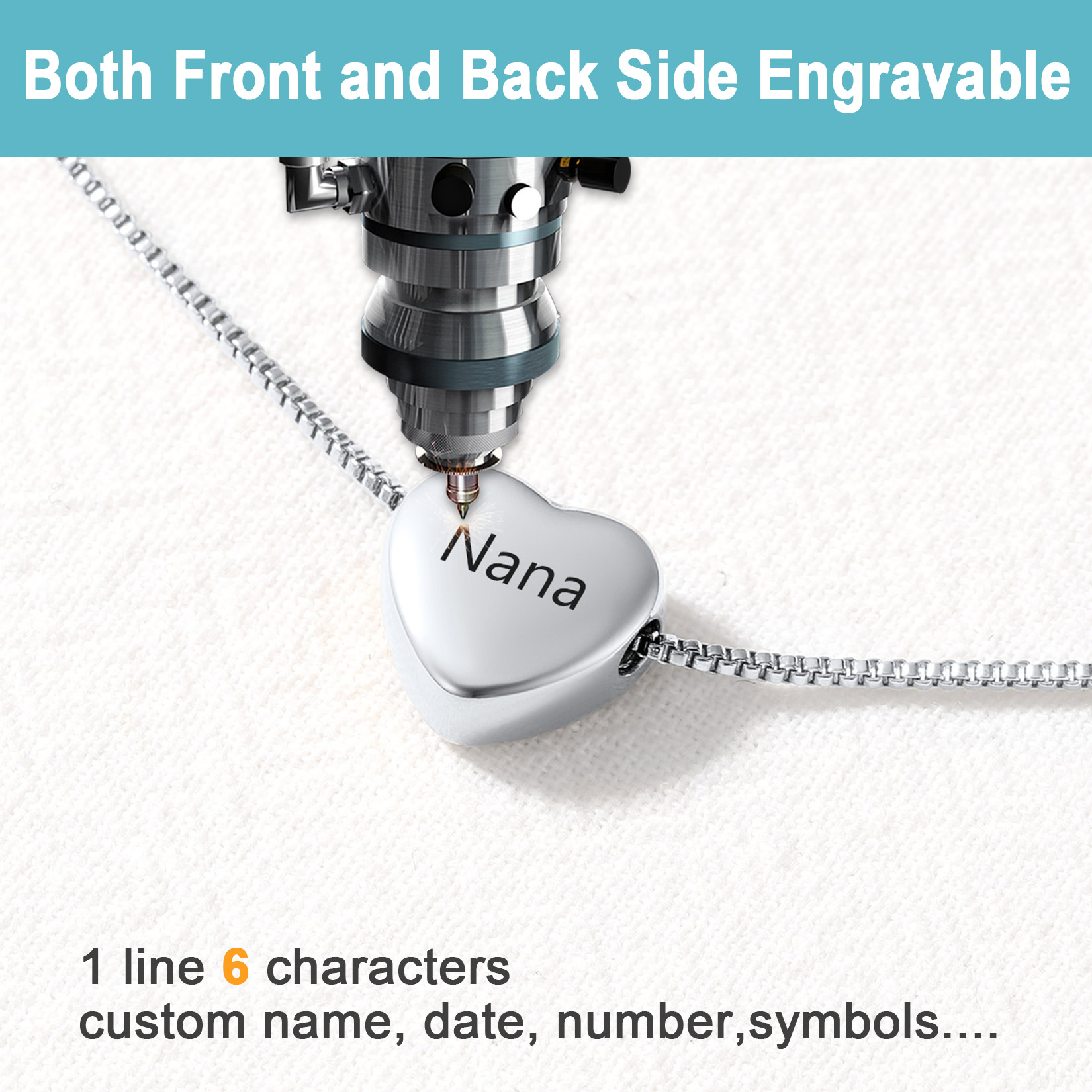 Engraved Heart Anklet Name for Women Stainless Steel Beach Jewelry