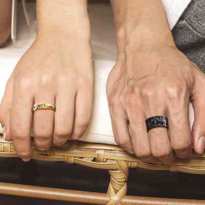 Cuban Link Chain Band Cool Stacking Ring