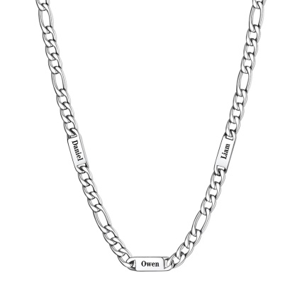 Multi Name Figaro Chain 5/7MM