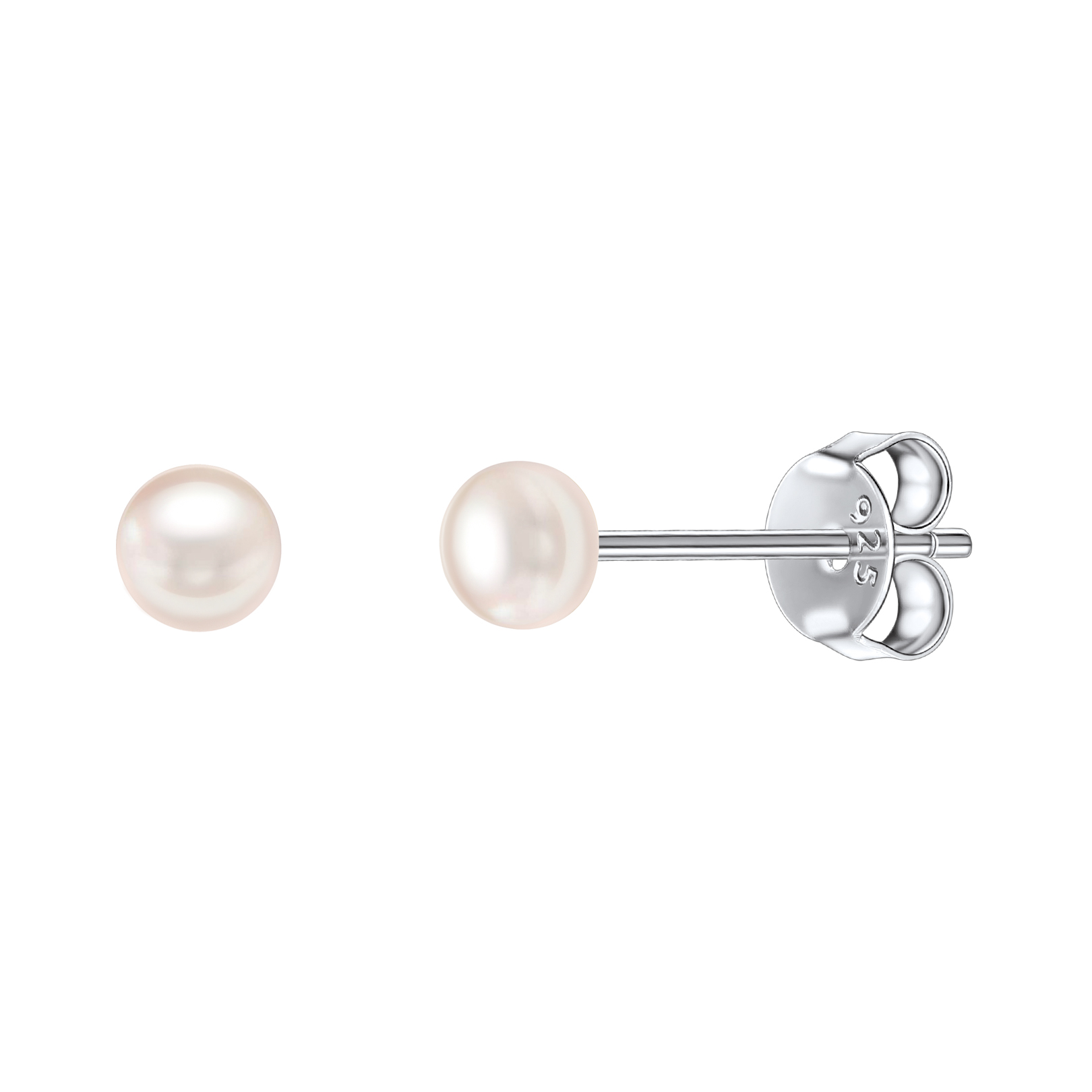 Freshwater Pearls Sterling Silver Studs Earings For Women 