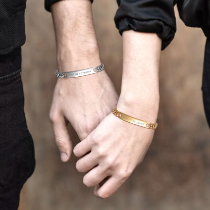 Engraved Bracelet for Men Women Custom Made Name Model 