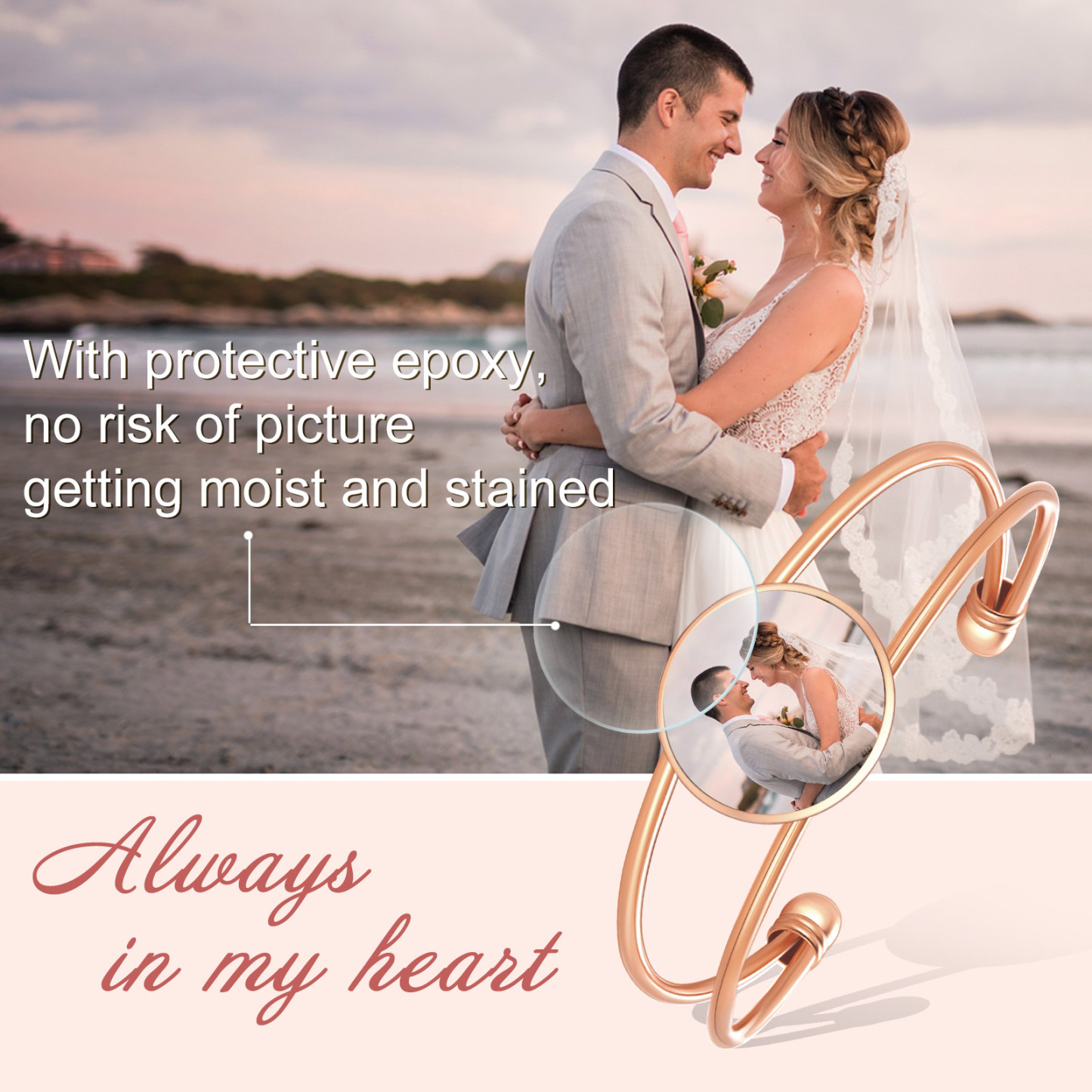 Personalized Photo Cuff Bracelets