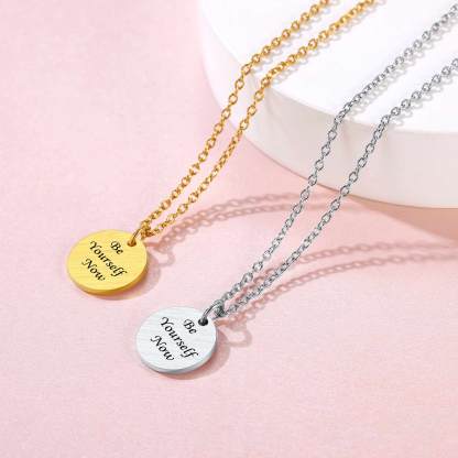 Personalized Birth Flower Birthstone Coin Necklace occasion