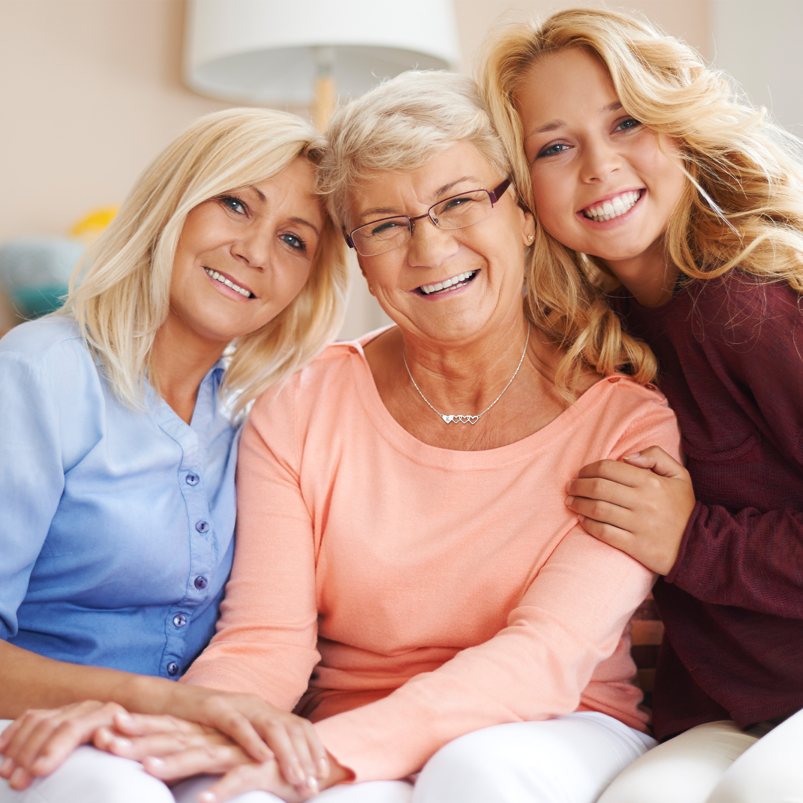Sterling Silver Customized Heart Matching Necklace for Couple BFF