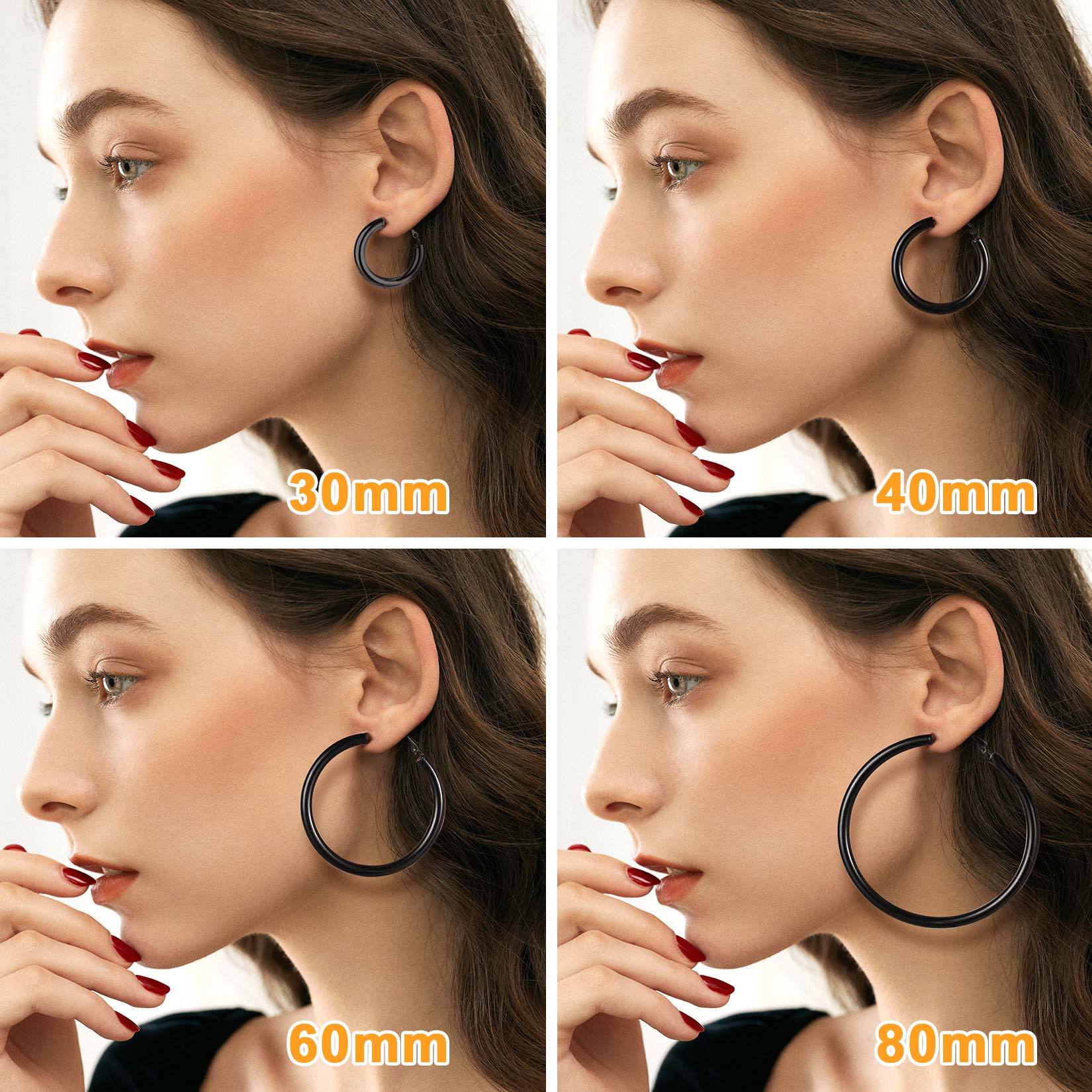  Hoop Earrings For Women black